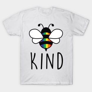 Be Kind Gay Bee Gay Pride LGBT Rainbow T-Shirt